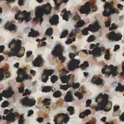 Baumwollsatin Digital Leo Tupfen - hellbeige