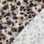 Baumwollsatin Digital Leo Tupfen - hellbeige