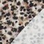 Baumwollsatin Digital Tiere SKIN - BEIGE