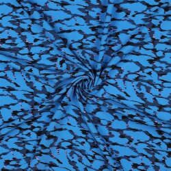 Viskose 100% Leotupfen - wasserblau