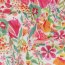 Baumwollvoile Digital Blumen - pink
