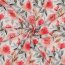 Baumwollvoile Digital Blumen - weiß