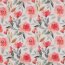 Baumwollvoile Digital Blumen - weiß