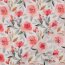Baumwollvoile Digital Blumen - weiß