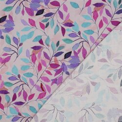 Viskose 100% Digital LEAVES - LAVENDER