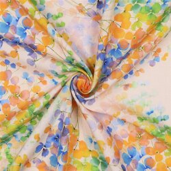 Viskose 100% Digital LEAVES - YELLOW