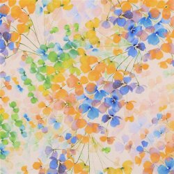 Viskose 100% Digital LEAVES - YELLOW