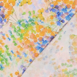 Viskose 100% Digital LEAVES - YELLOW