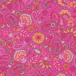 Viskose Lenzing 100% EcoVera™ Digital Zauberblumen - fuchsia