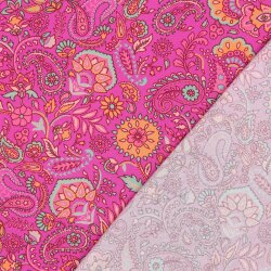 Viskose Lenzing 100% EcoVera™ Digital Zauberblumen - fuchsia