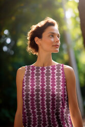 Viskose Lenzing 100% EcoVera™ Retro Kette - lila
