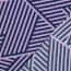 Polyesterjersey GEOMETRIC - lavendel/dunkelblau