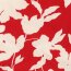 Polyesterjersey Blumen - rot