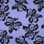Polyesterjersey Blumen - hellblau