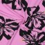 Polyesterjersey Blumen - pink