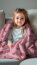 Wellnessfleece Herzen - hellbeere