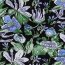 Viskose Jersey Digital Blumen - schwarz