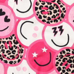 French Terry Digital HAPPY FACES - PINK