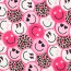 French Terry Digital HAPPY FACES - PINK
