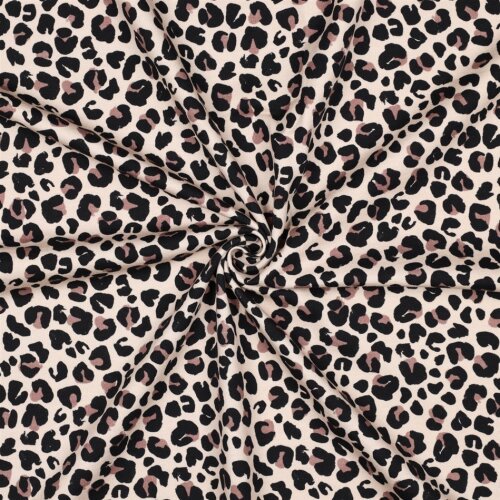 French Terry Digital Leo - beige