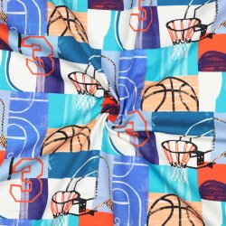 French Terry Digital BASKETBALL - BLUE