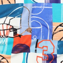 French Terry Digital BASKETBALL - BLUE