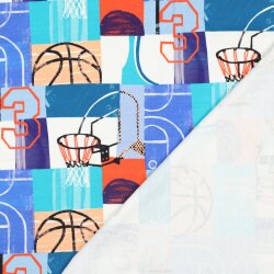 French Terry Digital BASKETBALL - BLUE