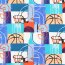 French Terry Digital BASKETBALL - BLUE