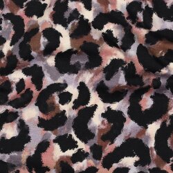 Baumwolljersey Digital Leoparden Muster