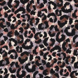 Baumwolljersey Digital Leoparden Muster