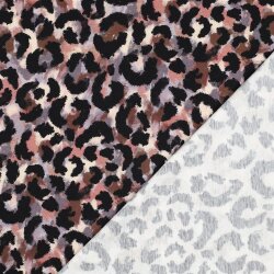 Baumwolljersey Digital Leoparden Muster