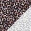 Baumwolljersey Digital Leoparden Muster
