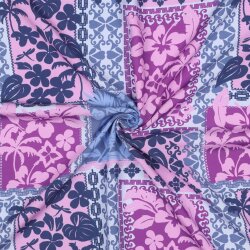 Viskose Lenzing 100% EcoVera™ Blumen PATCHWORK -...