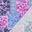 Viskose Lenzing 100% EcoVera™ Blumen PATCHWORK - lavendel