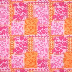 Viskose Lenzing 100% EcoVera™ Blumen PATCHWORK - fuchsia