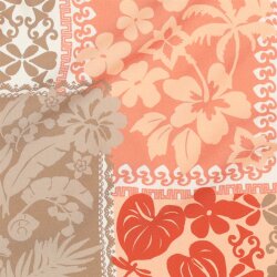 Viskose Lenzing 100% EcoVera™ Blumen PATCHWORK -...