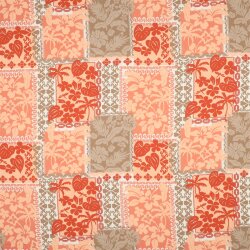 Viskose Lenzing 100% EcoVera™ Blumen PATCHWORK - pfirsich