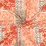 Viskose Lenzing 100% EcoVera™ Blumen PATCHWORK - pfirsich