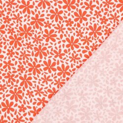 Musselin Blütenregen - orange/hellrosa