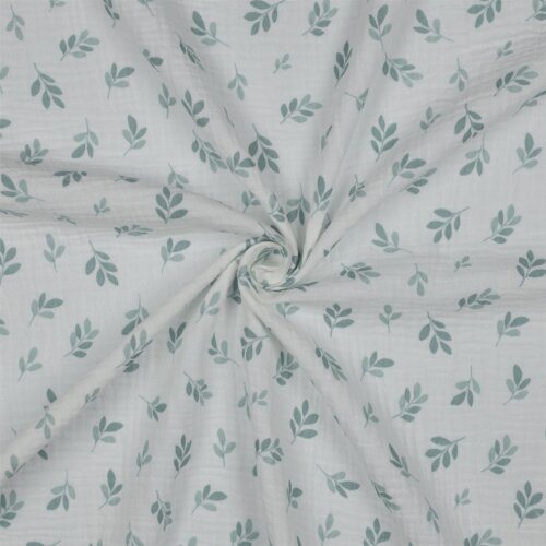 Musselin Blätter - salbei