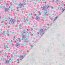 Baumwollpopeline Digital Blumen - creme