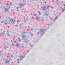 Baumwollpopeline Digital Blumen - creme