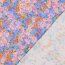 Viskosesatin Digital Blumen - BLUE