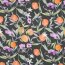 Viskosesatin Digital LEAVES - DARK GREEN