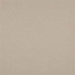 Steppstoff Jersey kleine Rauten - hellbeige
