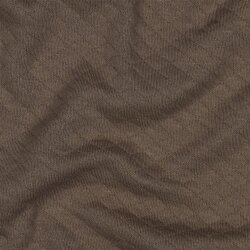 Steppstoff Jersey kleine Rauten - nougat