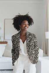 JACQUARD Tiere SKIN - BEIGE