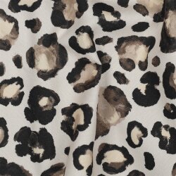Canvas Digital Leopunkte - creme