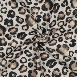 Canvas Digital Leopunkte - creme