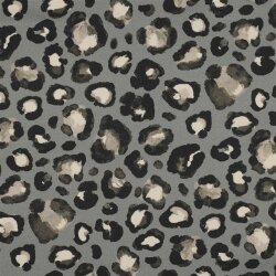Canvas Digital Leopunkte - salbeigrau